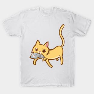 Cat & Fish T-Shirt